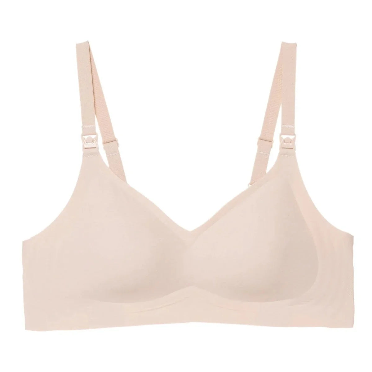 Baby Mom Women's Seamless V-Neck Non-Padded Nursing Bra