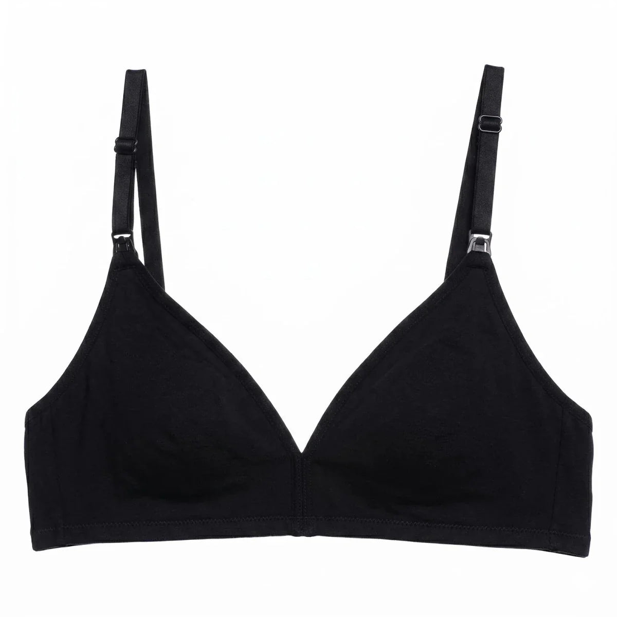 Baby Mom Women's Lace Neckline Non-Padded Nursing Bra
