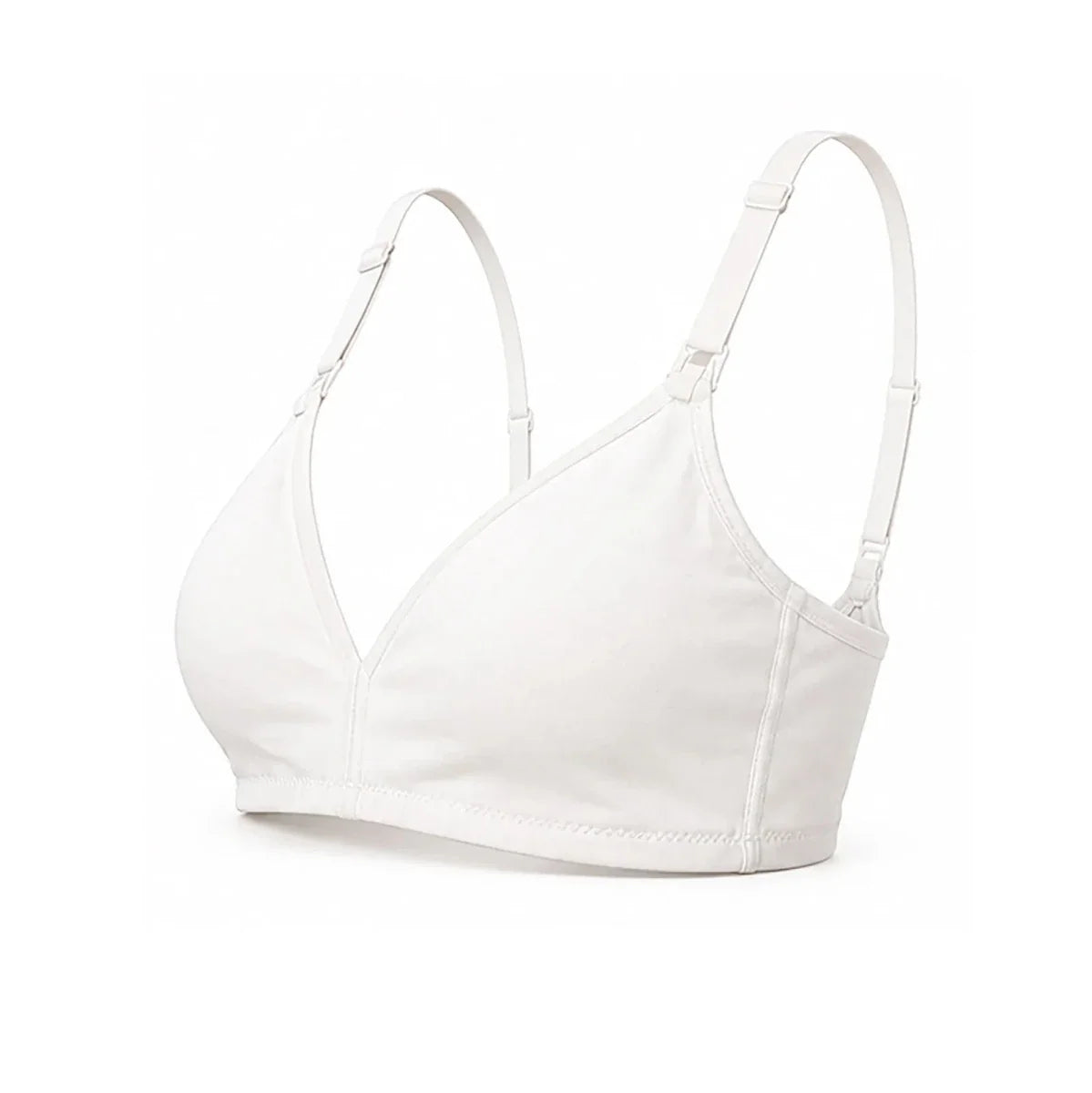 Baby Mom Women's Lace Neckline Non-Padded Nursing Bra