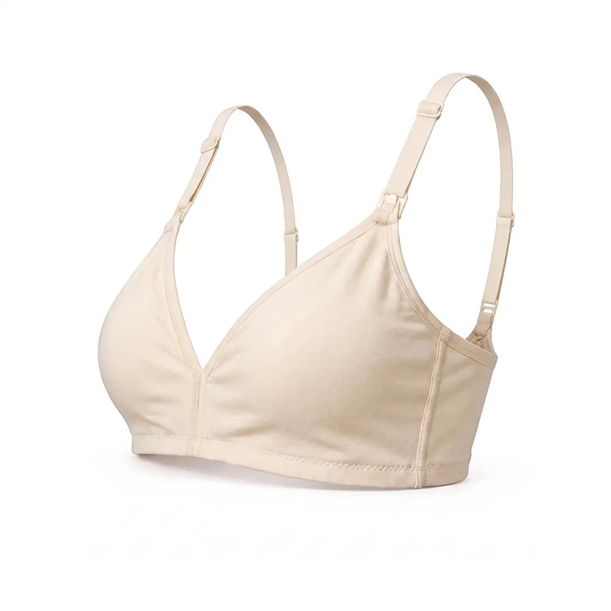 Baby Mom Women's Lace Neckline Non-Padded Nursing Bra