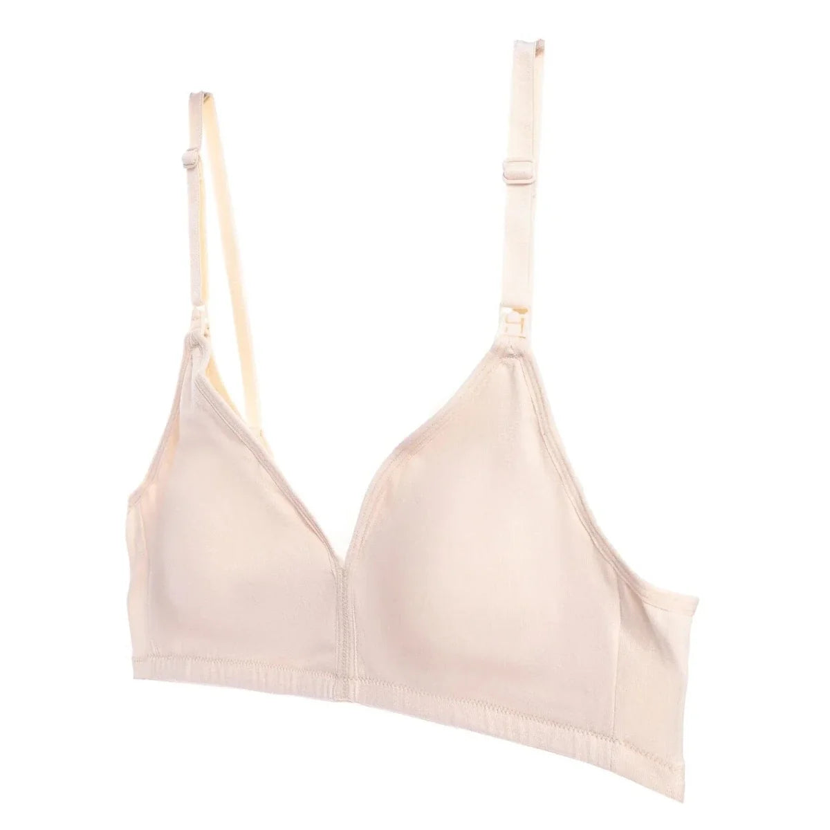 Baby Mom Women's Lace Neckline Non-Padded Nursing Bra
