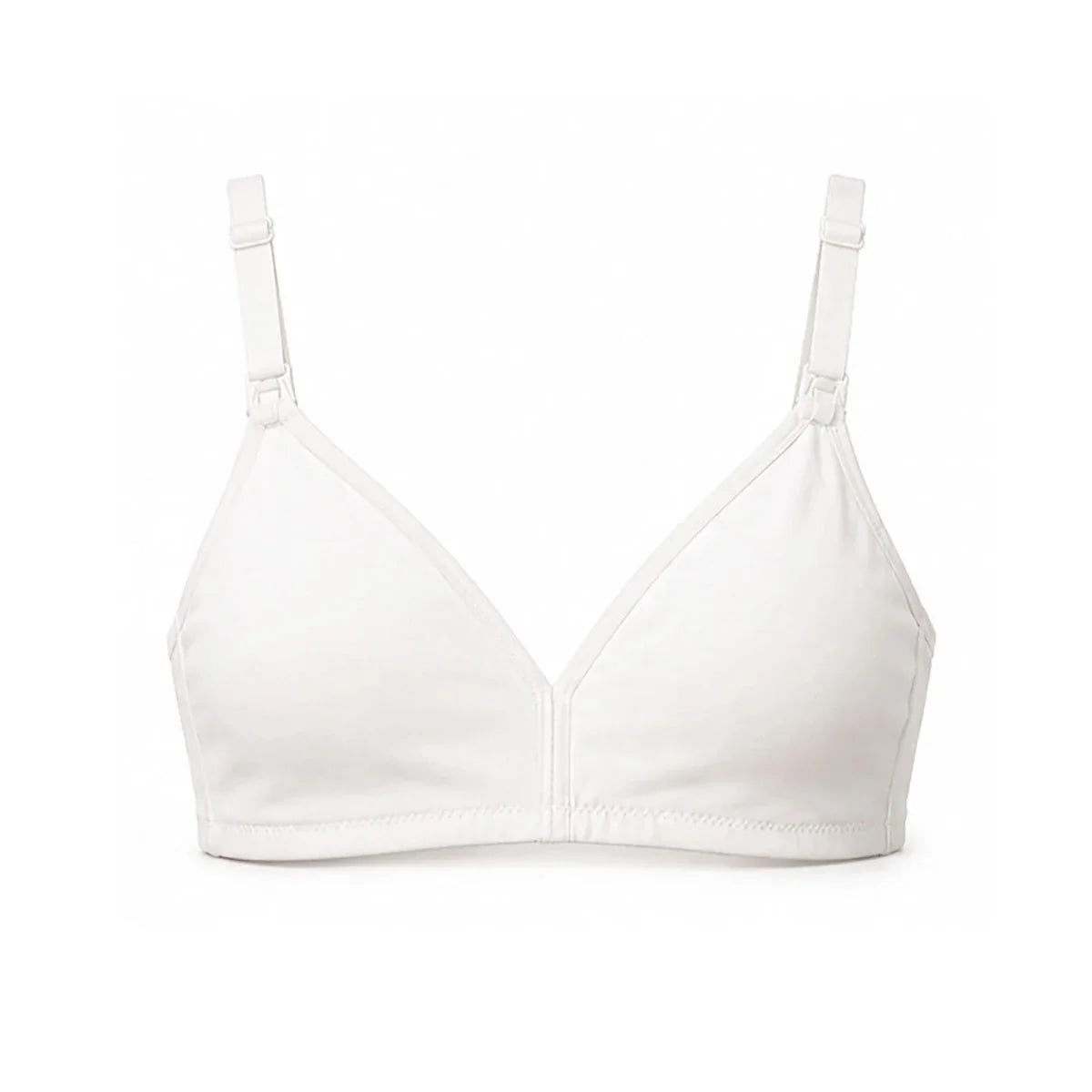 Baby Mom Women's Lace Neckline Non-Padded Nursing Bra