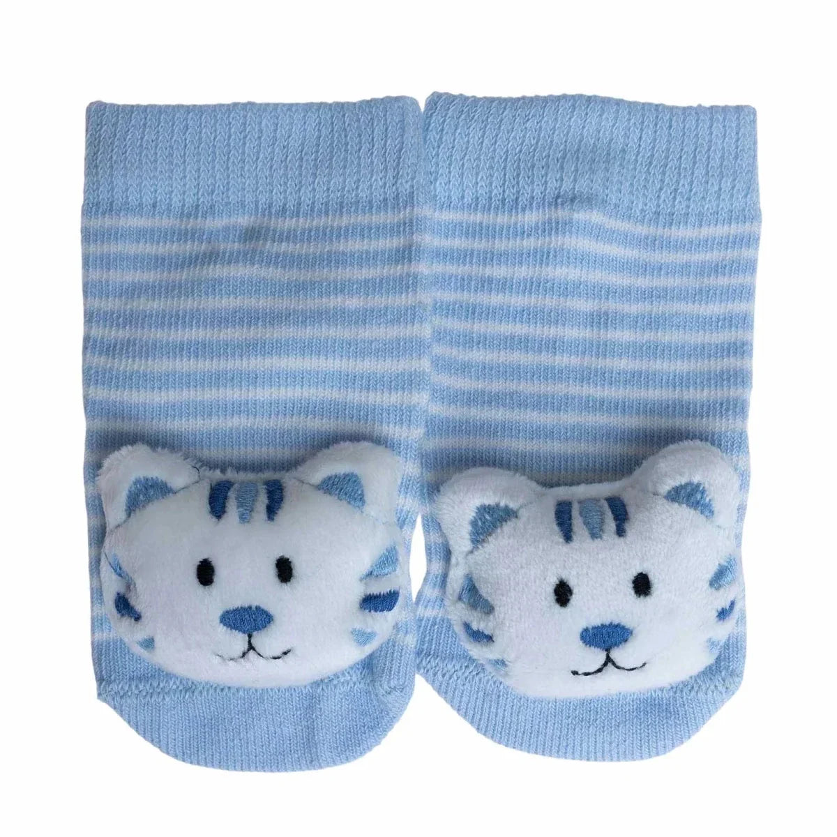 HelloBaby Tiger Print Animal Novelty Baby Socks (Newborn to 12 Months)
