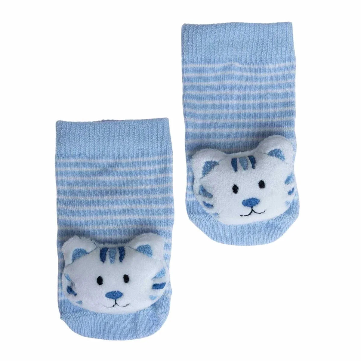 HelloBaby Tiger Print Animal Novelty Baby Socks (Newborn to 12 Months)