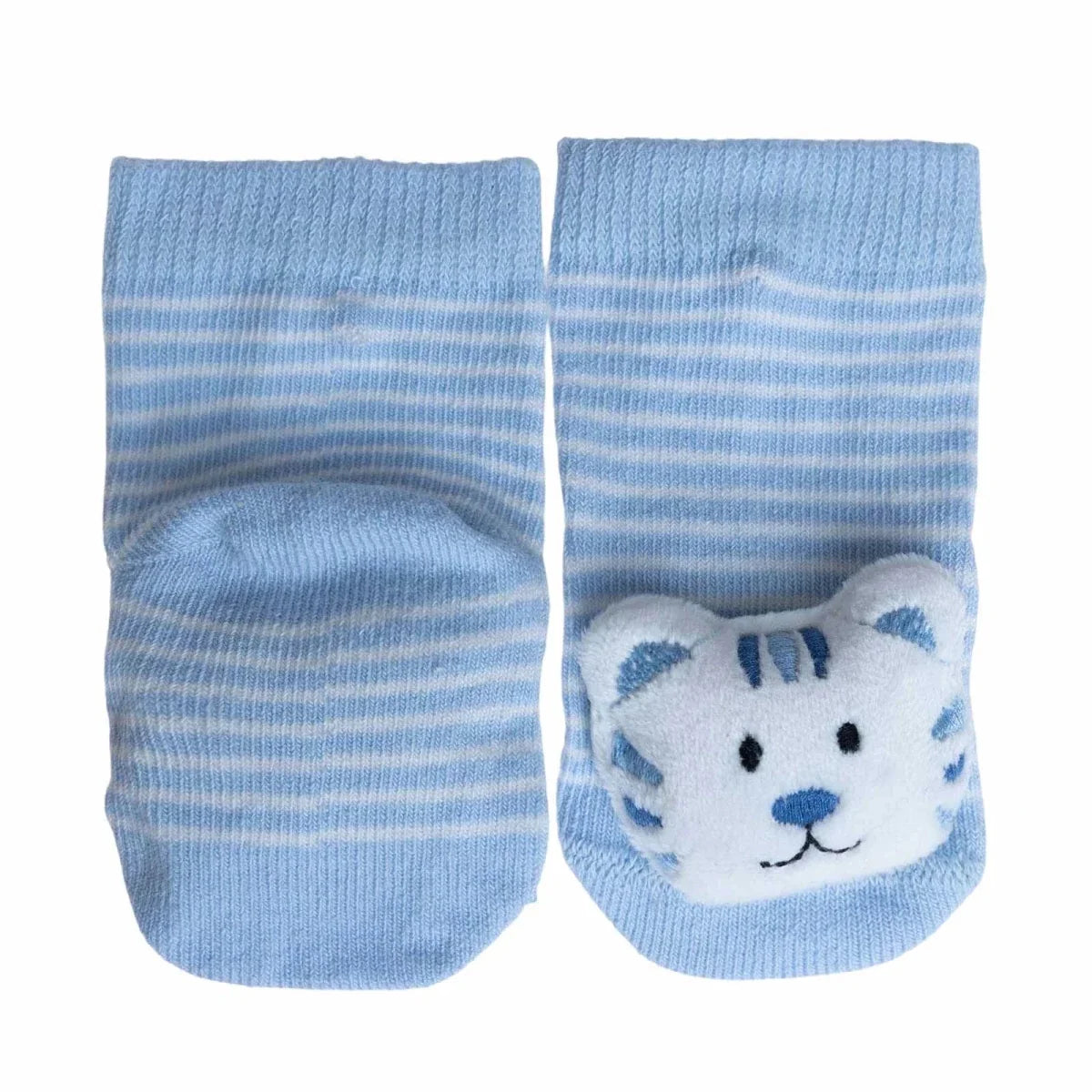 HelloBaby Tiger Print Animal Novelty Baby Socks (Newborn to 12 Months)