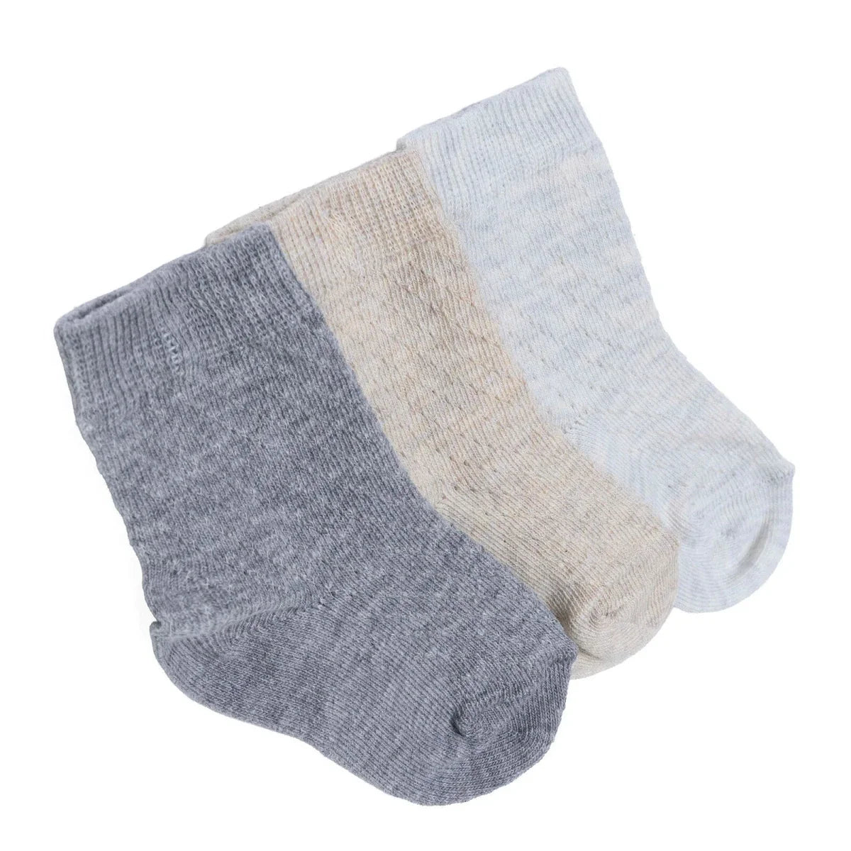 HelloBaby Animal Print 3 Pack Non-Slip Baby Socks (Newborn to 3-4 Years)