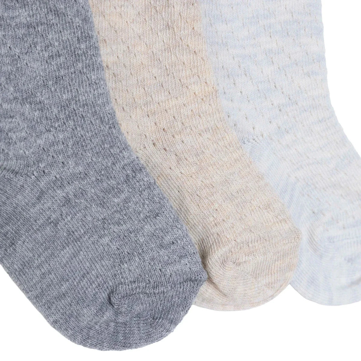 HelloBaby Animal Print 3 Pack Non-Slip Baby Socks (Newborn to 3-4 Years)