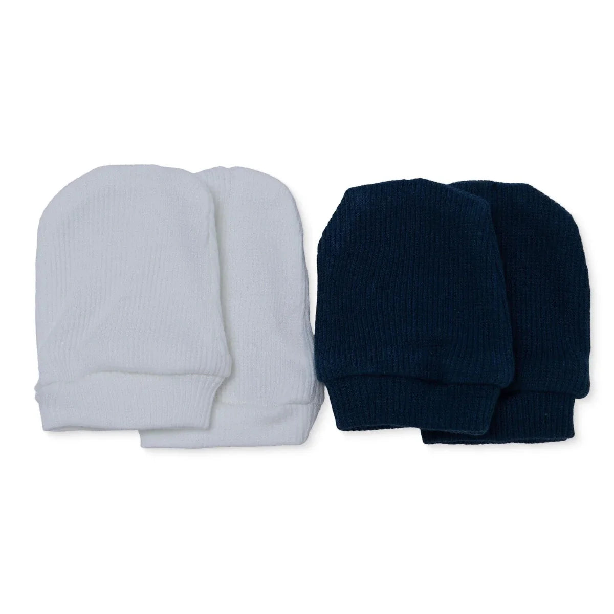 HelloBaby Ribbed Baby Scratch Mitts (Newborn)