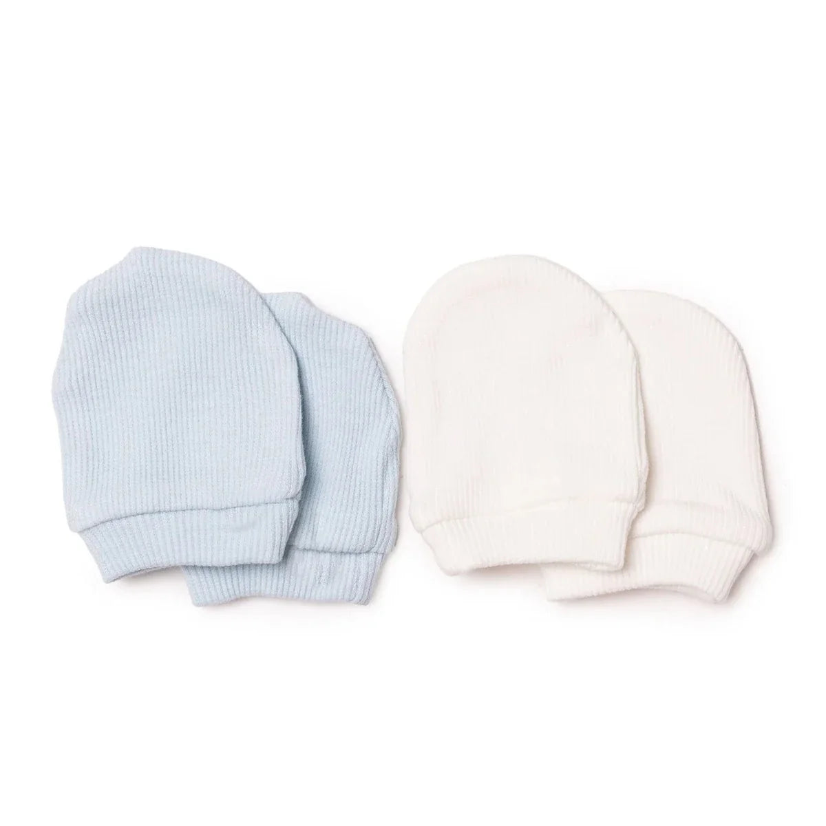 HelloBaby Ribbed Baby Scratch Mitts (Newborn)