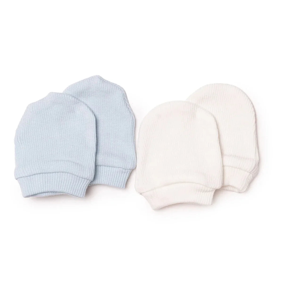 HelloBaby Ribbed Baby Scratch Mitts (Newborn)