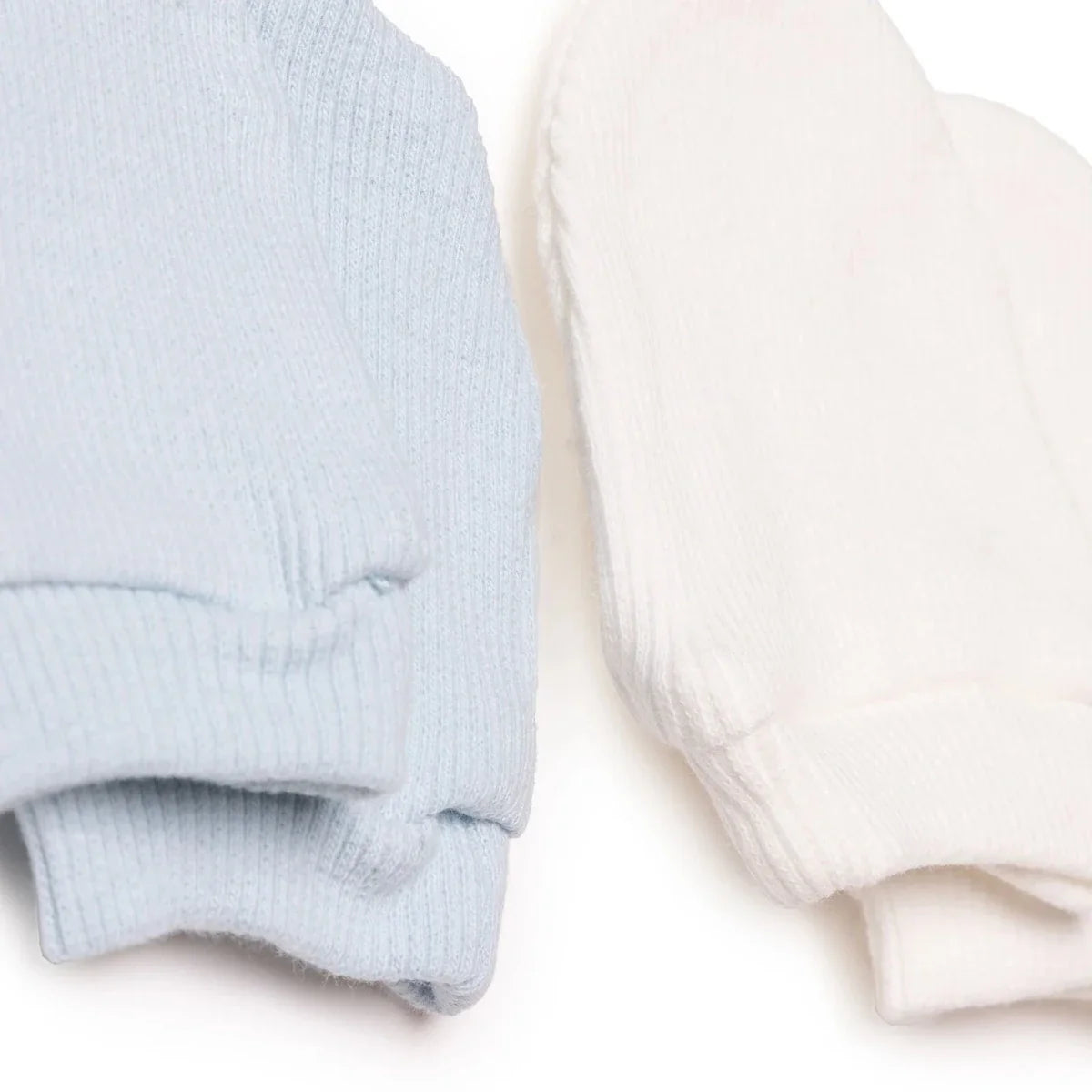 HelloBaby Ribbed Baby Scratch Mitts (Newborn)