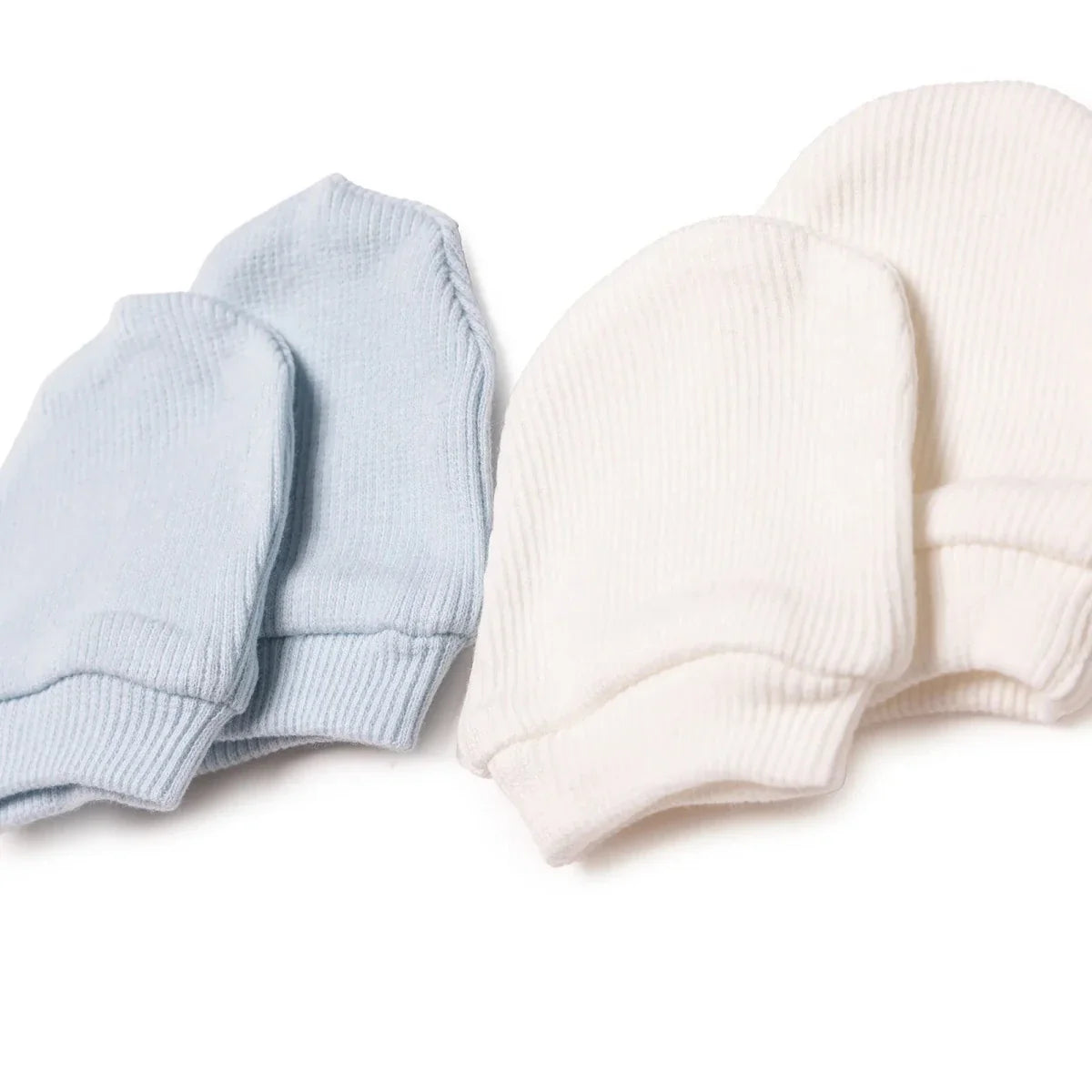 HelloBaby Ribbed Baby Scratch Mitts (Newborn)