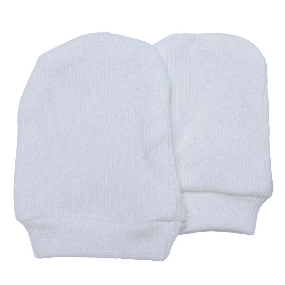 HelloBaby Ribbed Baby Scratch Mitts (Newborn)