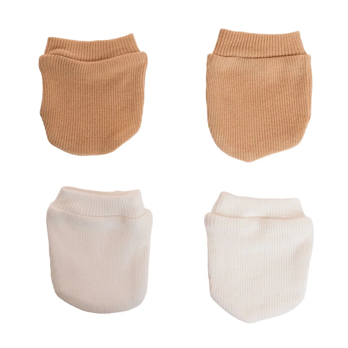 HelloBaby Ribbed Baby Scratch Mitts (Newborn)