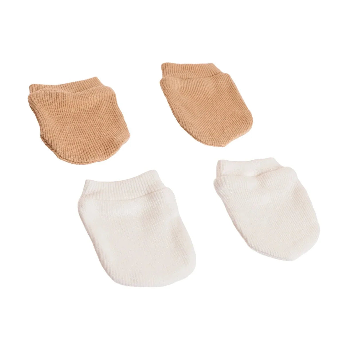 HelloBaby Ribbed Baby Scratch Mitts (Newborn)