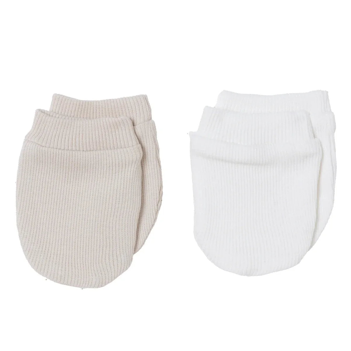 HelloBaby Ribbed Baby Scratch Mitts (Newborn)