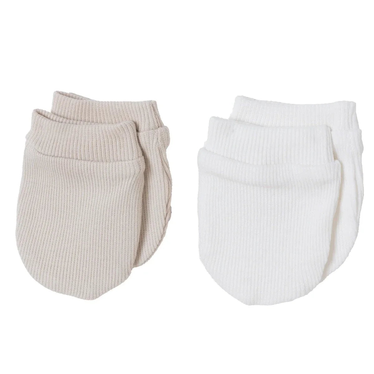 HelloBaby Ribbed Baby Scratch Mitts (Newborn)