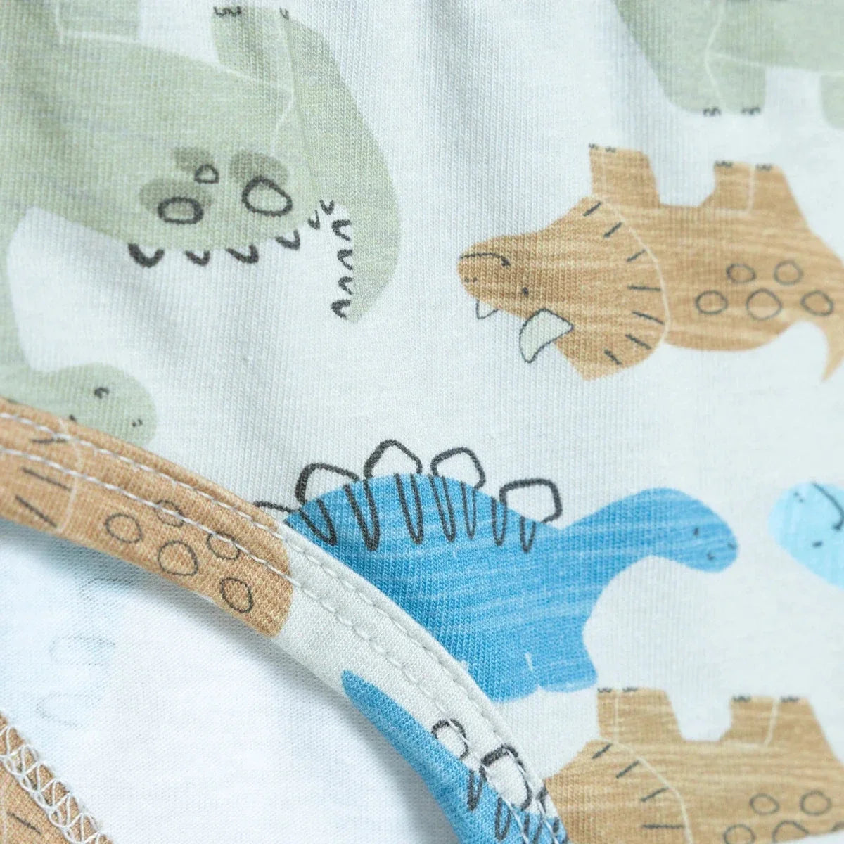 HelloBaby 3 Pack Striped Dinosaur Print Baby Briefs (12 Months to 4-5 Years)