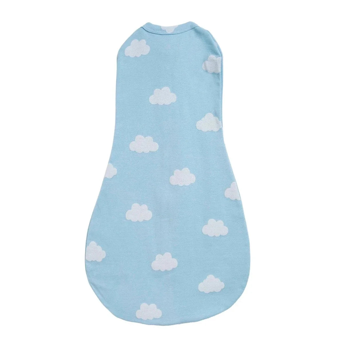 HelloBaby Sky Print Zip-Up Ribbed Baby Swaddle (Newborn)