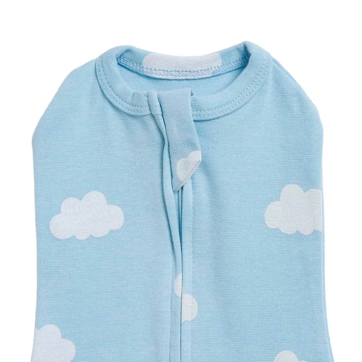 HelloBaby Sky Print Zip-Up Ribbed Baby Swaddle (Newborn)