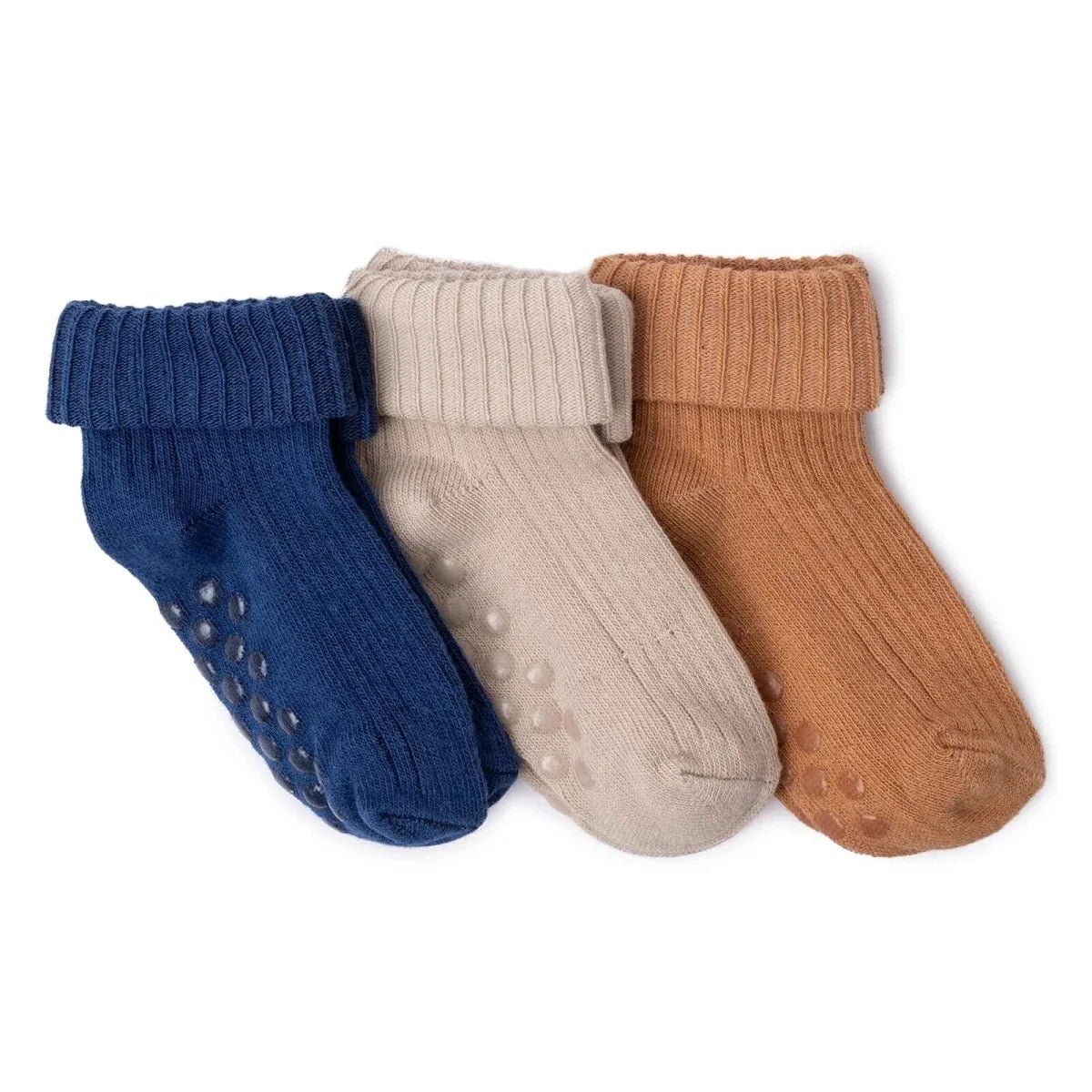 HelloBaby 3 Pack Roll-Top Baby Socks (Newborn to 12-24 Months)