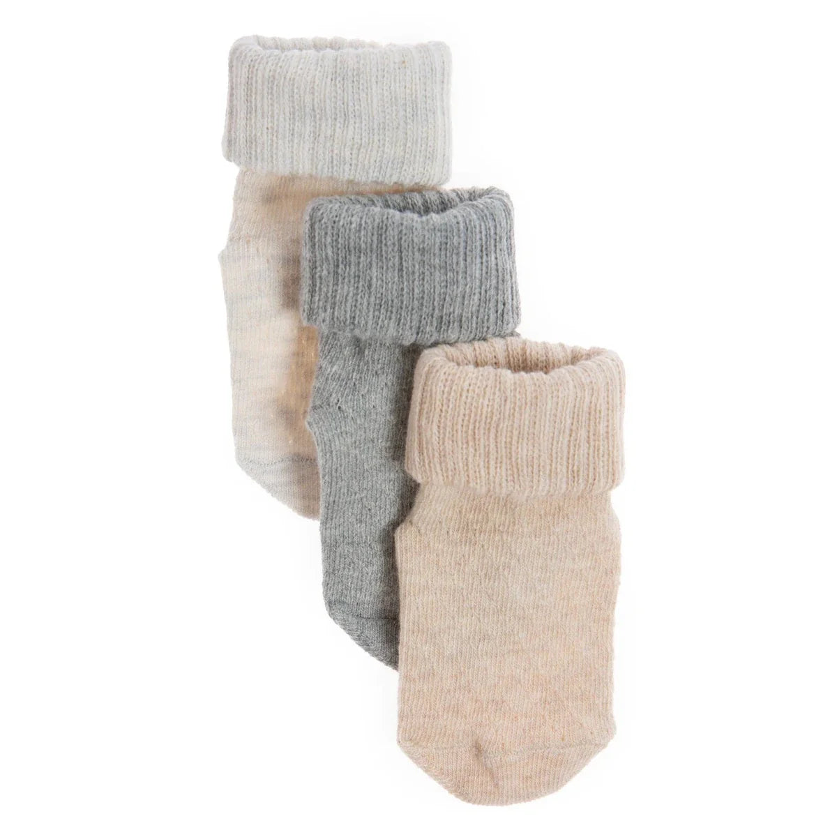 HelloBaby 3 Pack Roll-Top Baby Socks (Newborn to 12-24 Months)
