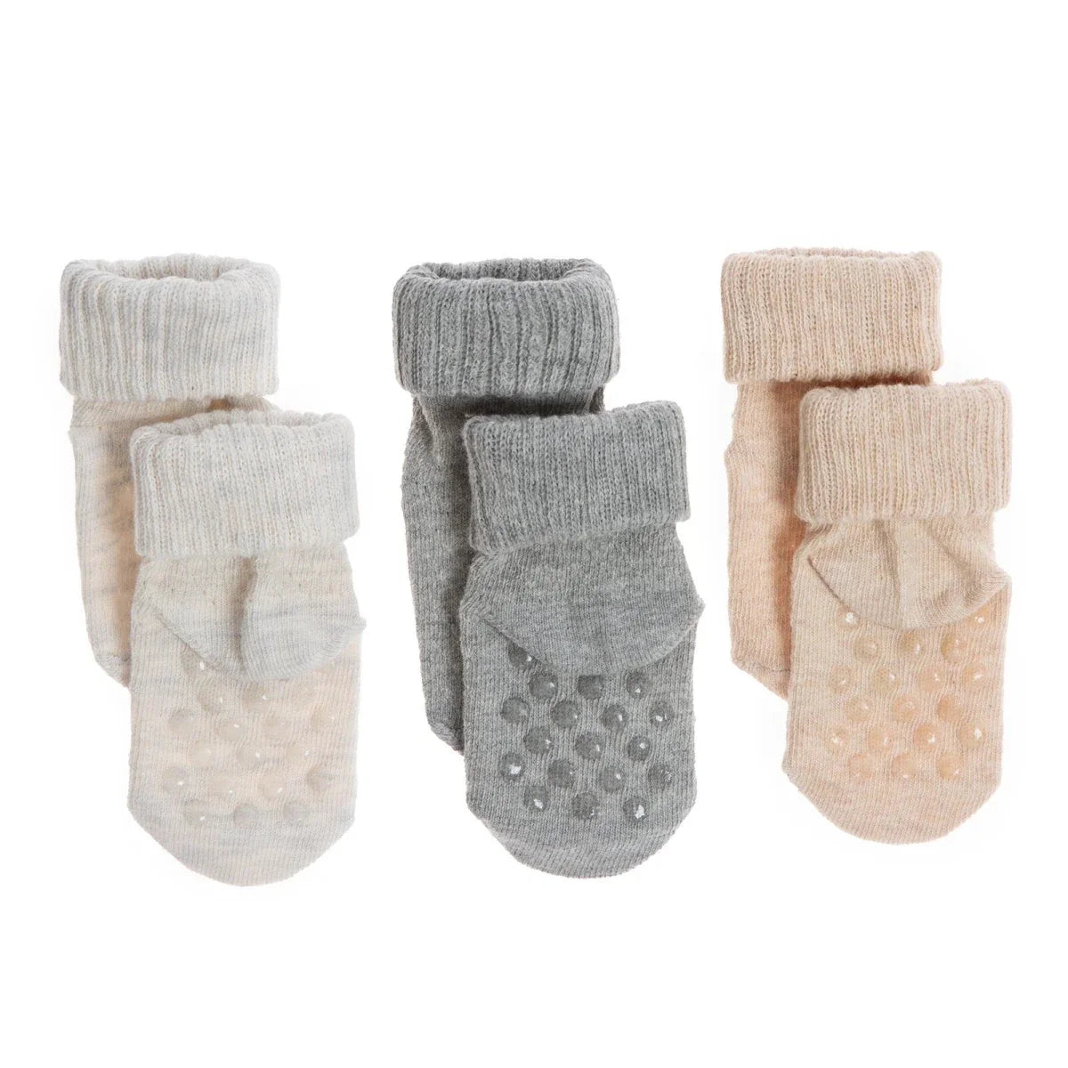 HelloBaby 3 Pack Roll-Top Baby Socks (Newborn to 12-24 Months)