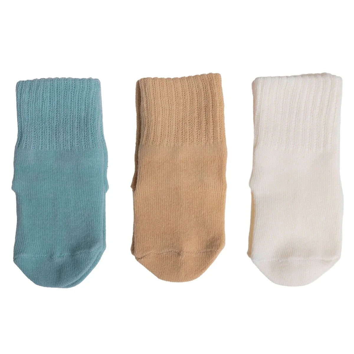 HelloBaby Abstract Print 3 Pack Roll-Top Baby Socks (Newborn to 12-24 Months)