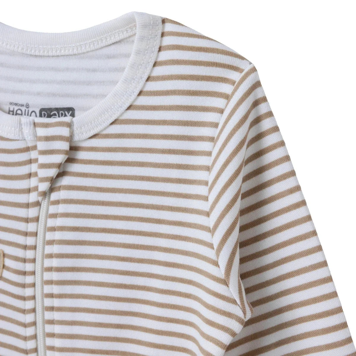 HelloBaby Striped Long Sleeve Baby Sleepsuit with Feet (Newborn to 6-9 Months)