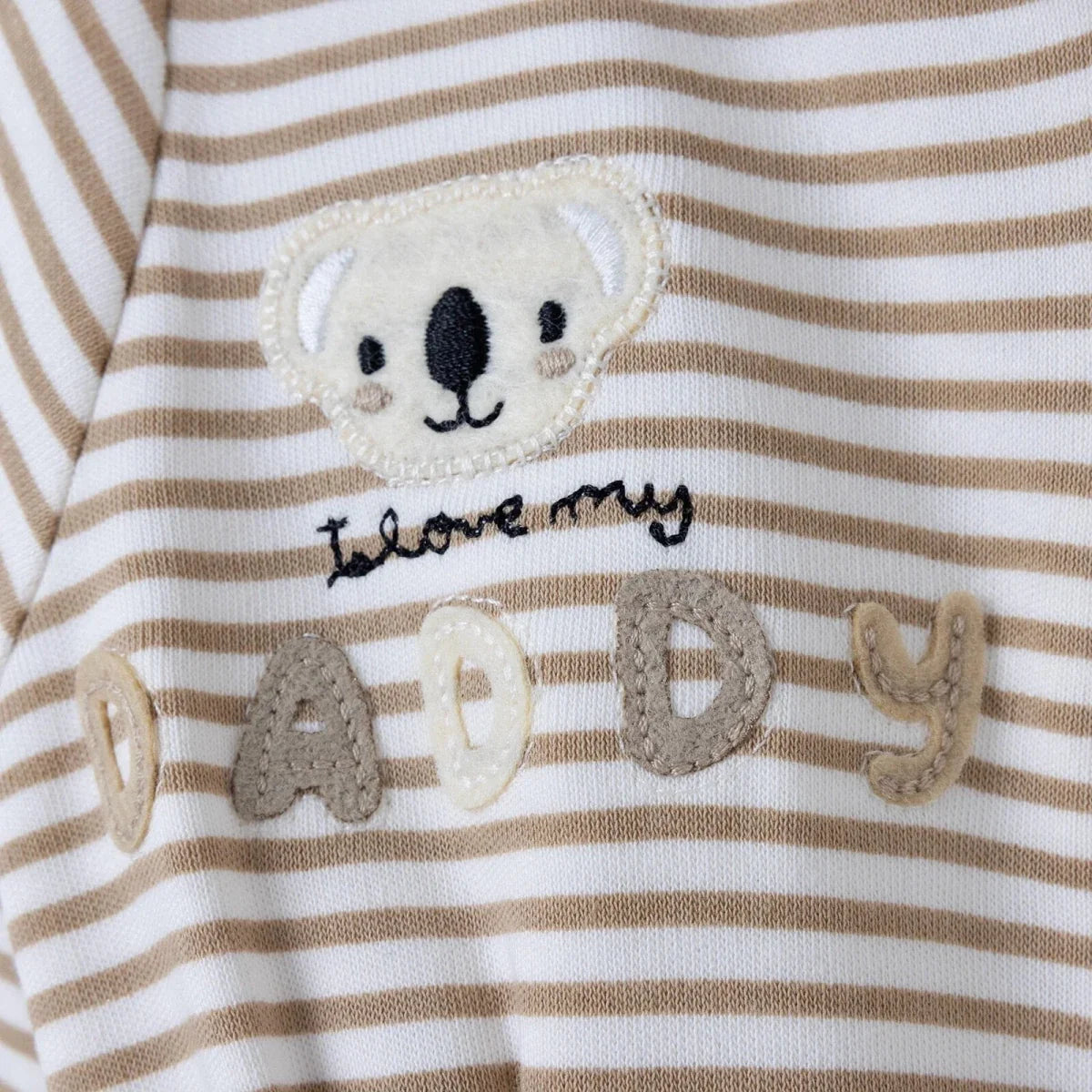 HelloBaby Striped Long Sleeve Baby Sleepsuit with Feet (Newborn to 6-9 Months)