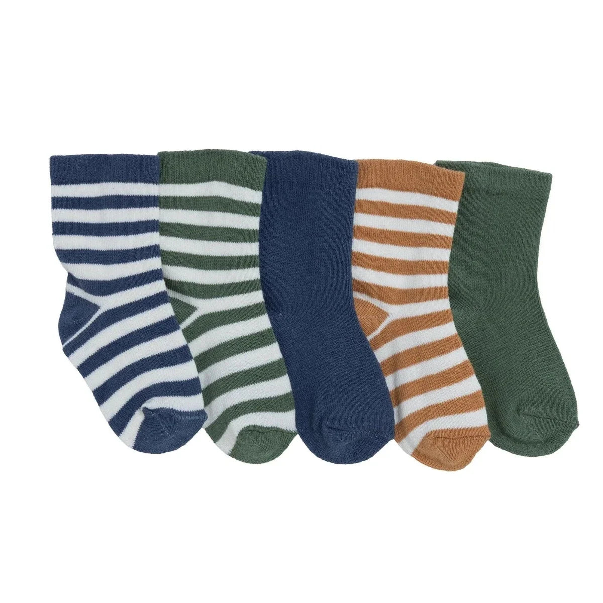 HelloBaby Striped 5 Pack Ankle Baby Socks (Newborn to 4-5 Years)