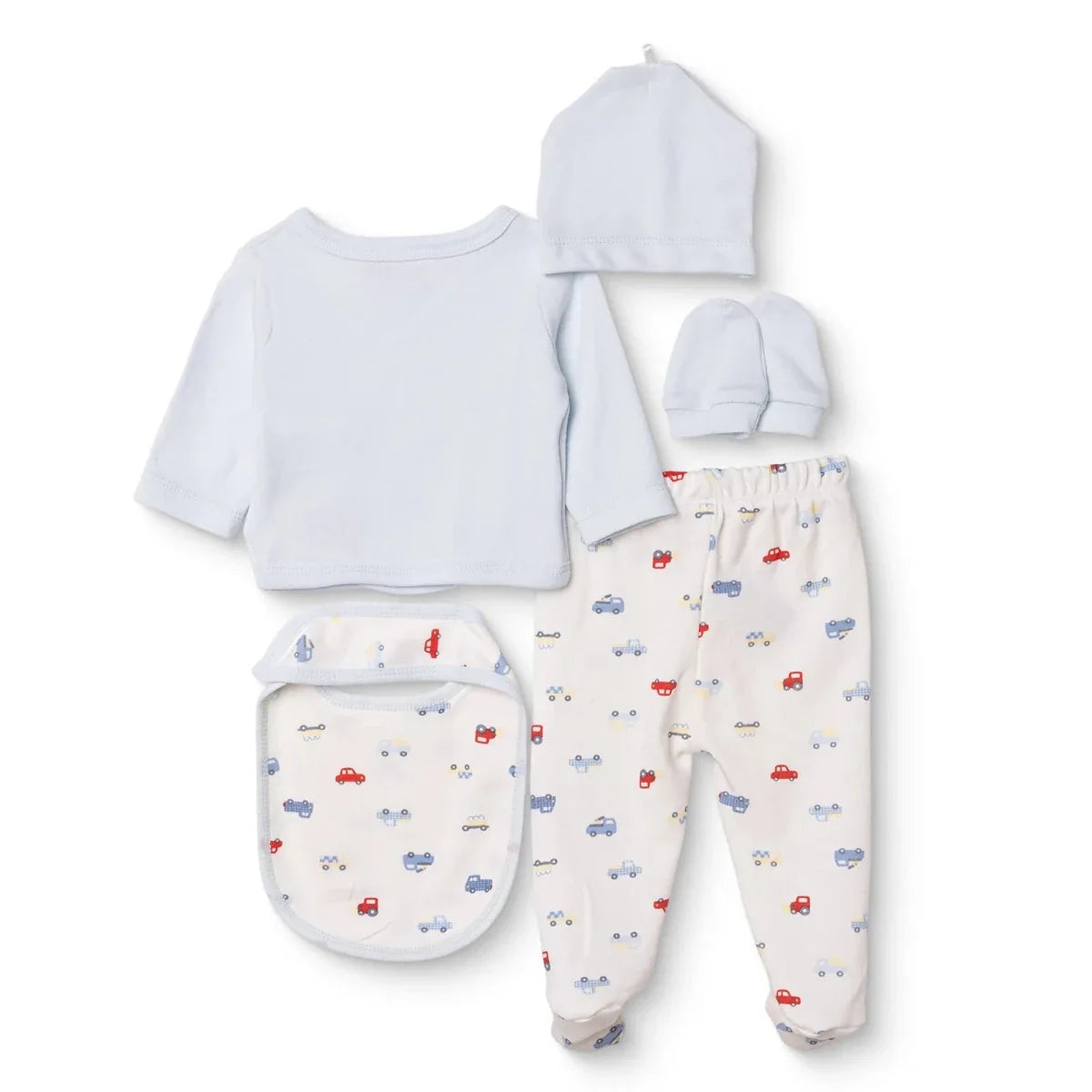 HelloBaby 5 Piece Car Print Baby Hospital Bag Set (Newborn)