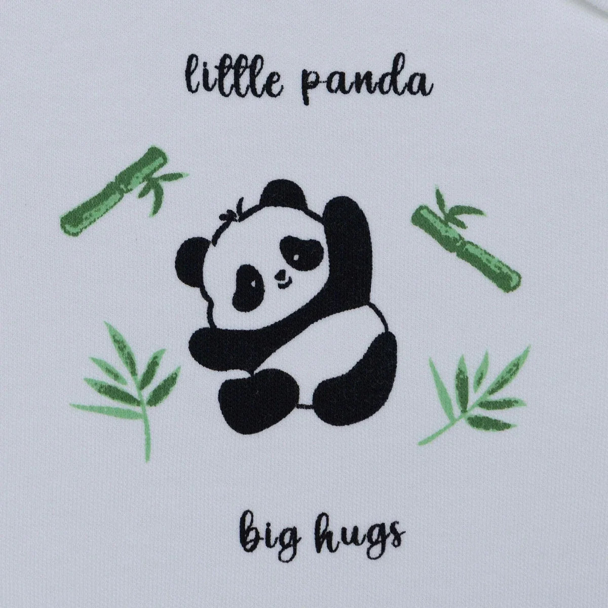 HelloBaby Panda Print Baby Bodysuit, Hat & Bottoms Set (Newborn to 6-9 Months)