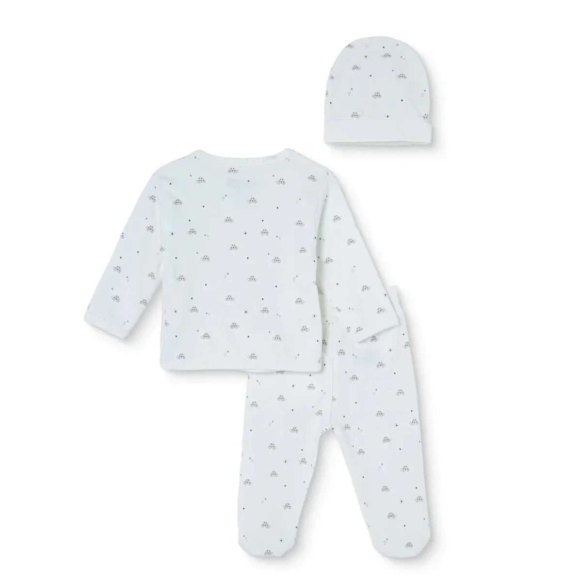HelloBaby Turtle Print Baby Hat, Vest & Bottoms Set (Newborn to 3-6 Months)