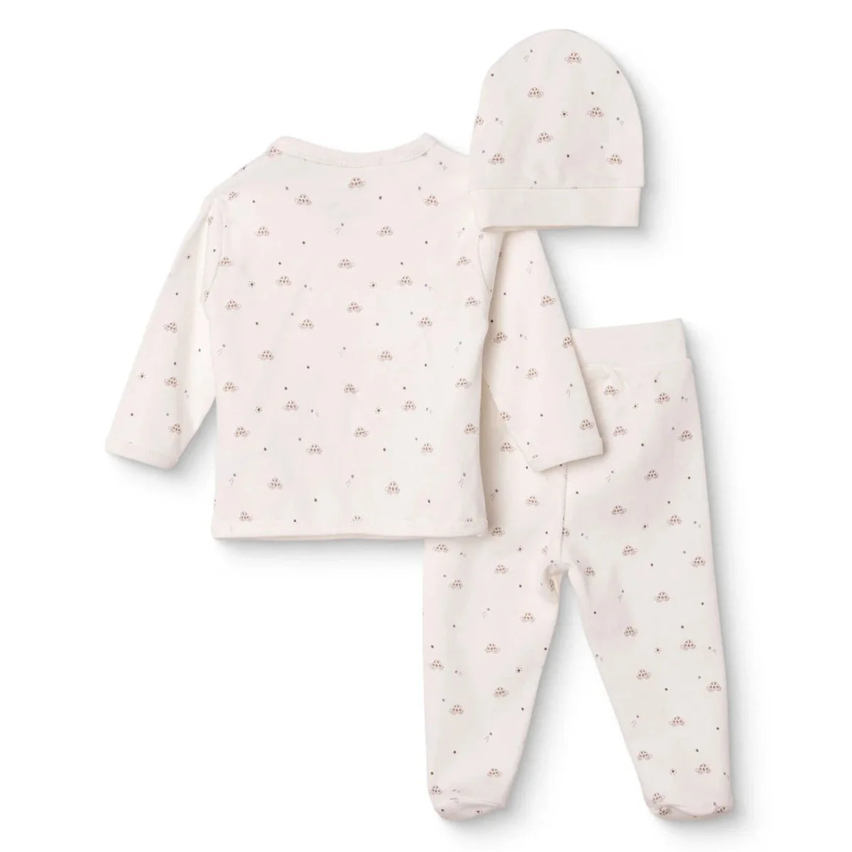 HelloBaby Turtle Print Baby Hat, Vest & Bottoms Set (Newborn to 3-6 Months)