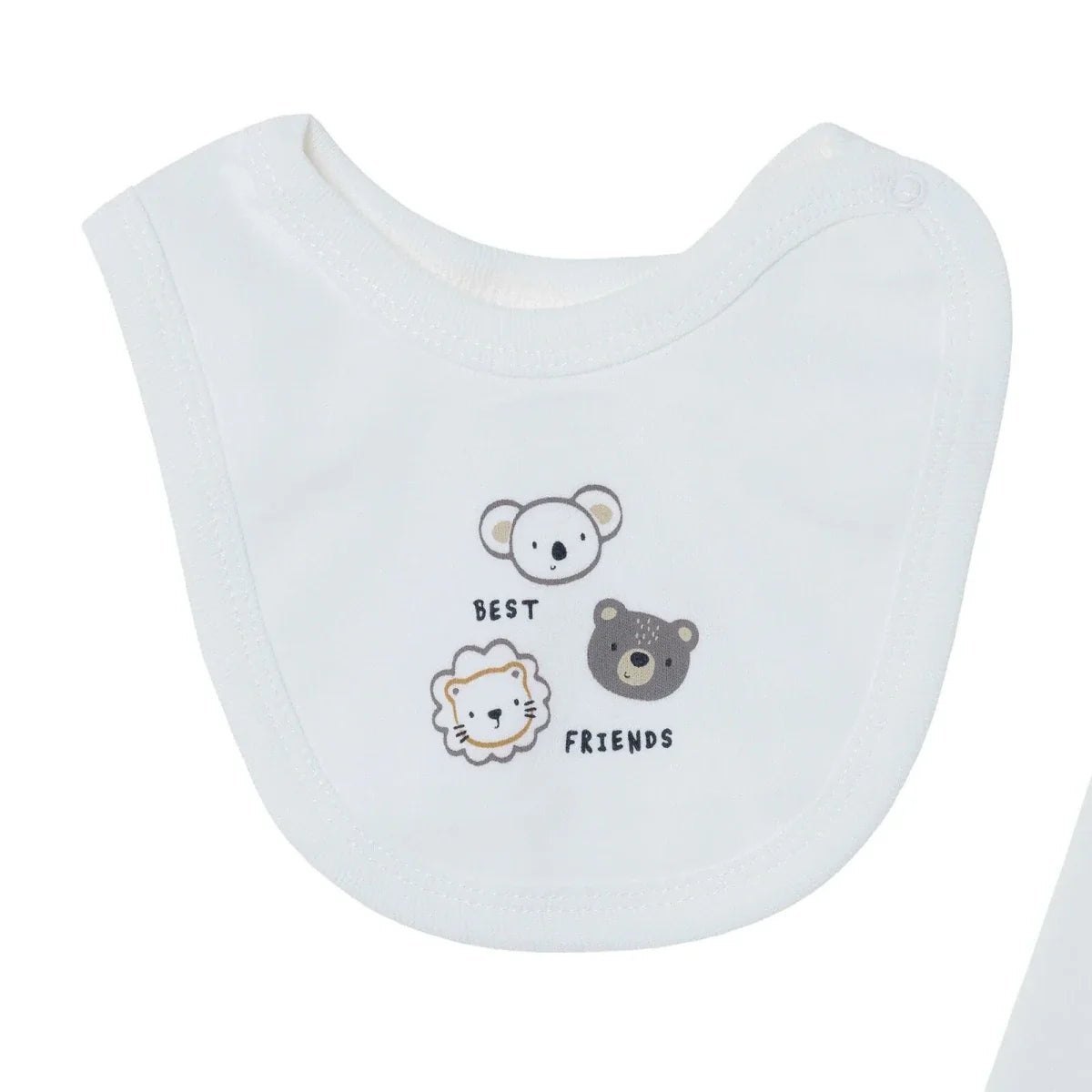 HelloBaby 5 Piece Crew Neck Animal Print Boxed Baby Hospital Bag Set (Newborn)