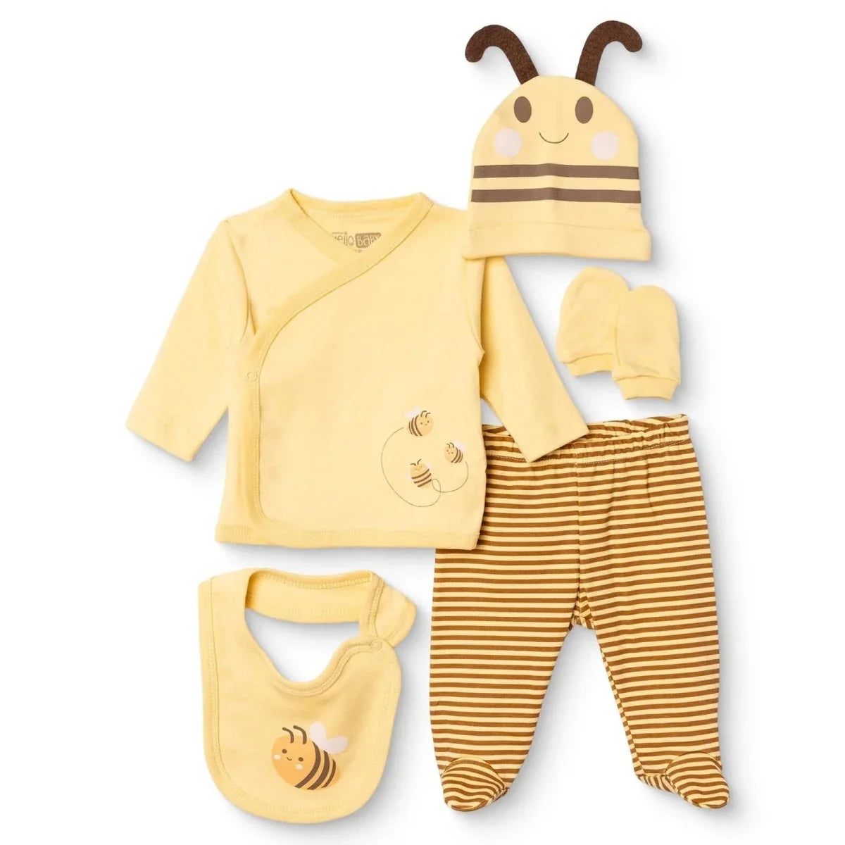 HelloBaby 5 Piece Animal Print Baby Hospital Bag Set (Newborn)