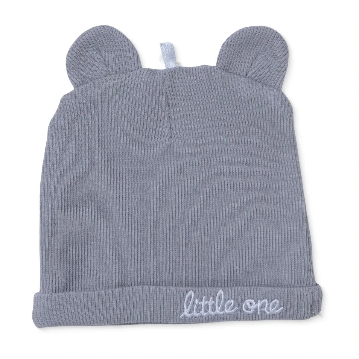 HelloBaby Slogan Print Ribbed Baby Hat (Newborn)