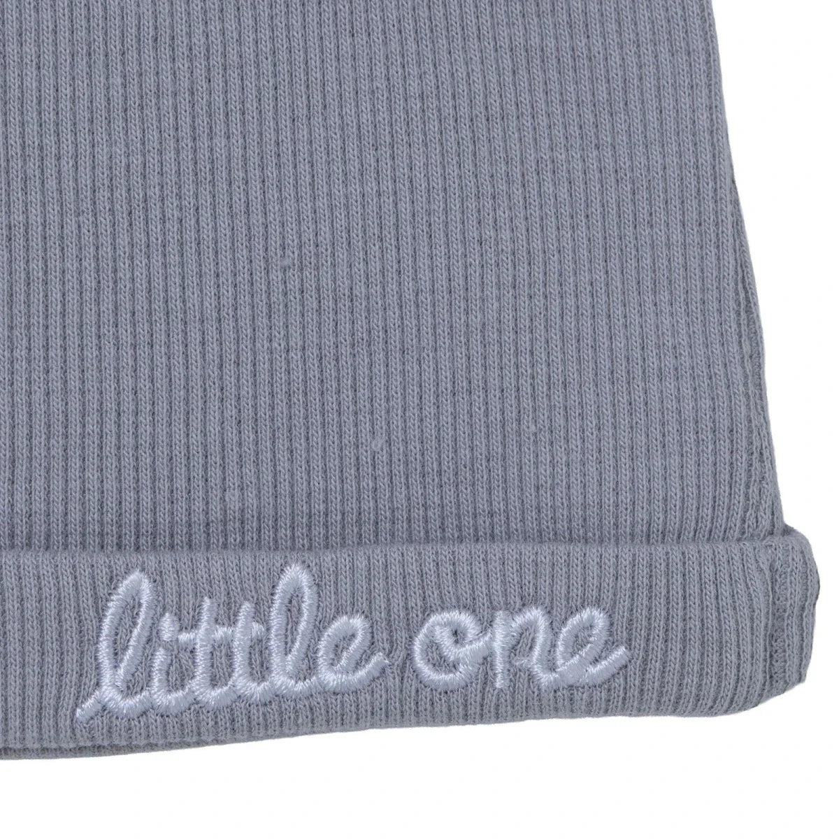 HelloBaby Slogan Print Ribbed Baby Hat (Newborn)