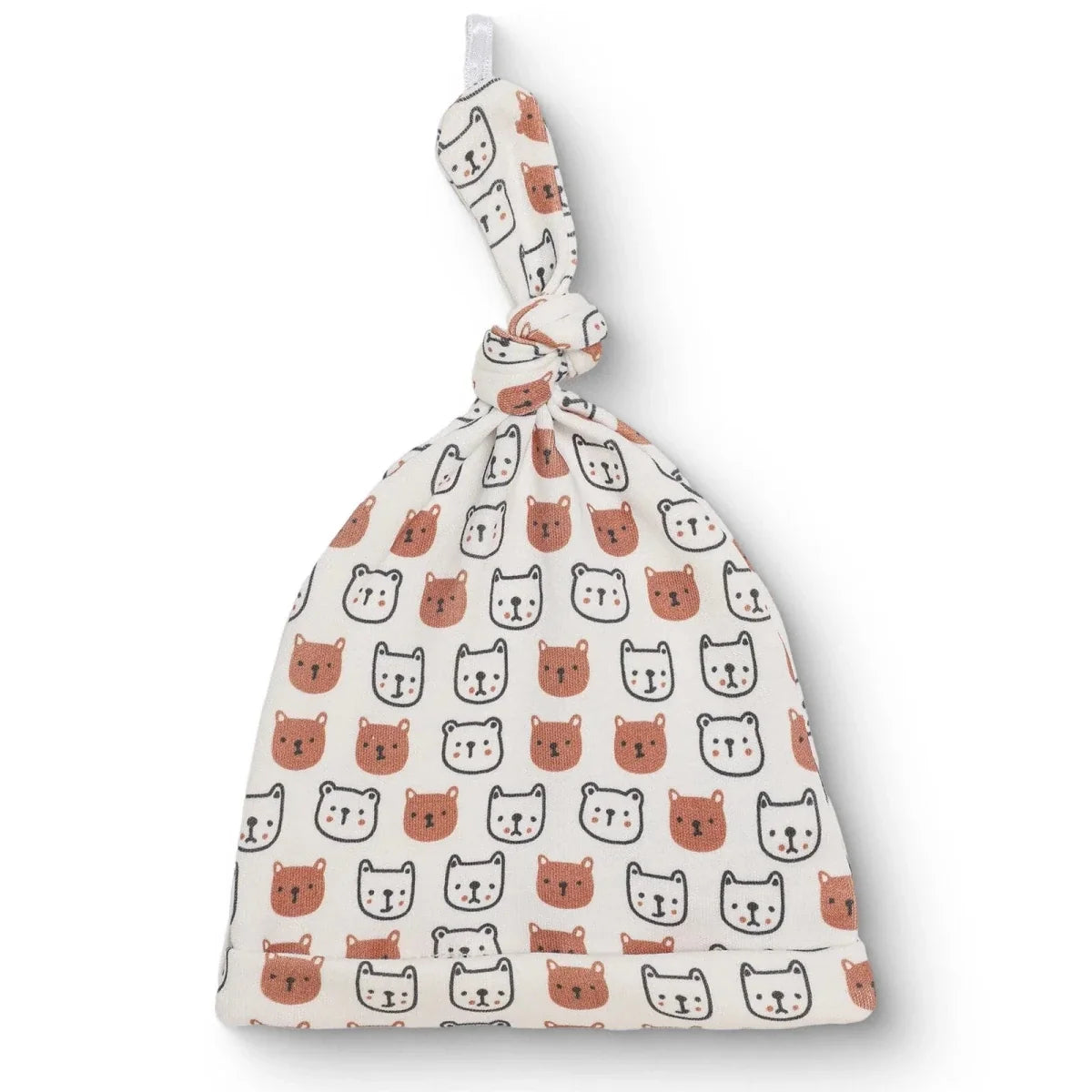 HelloBaby Animal Print Interlock Baby Hat (Newborn)