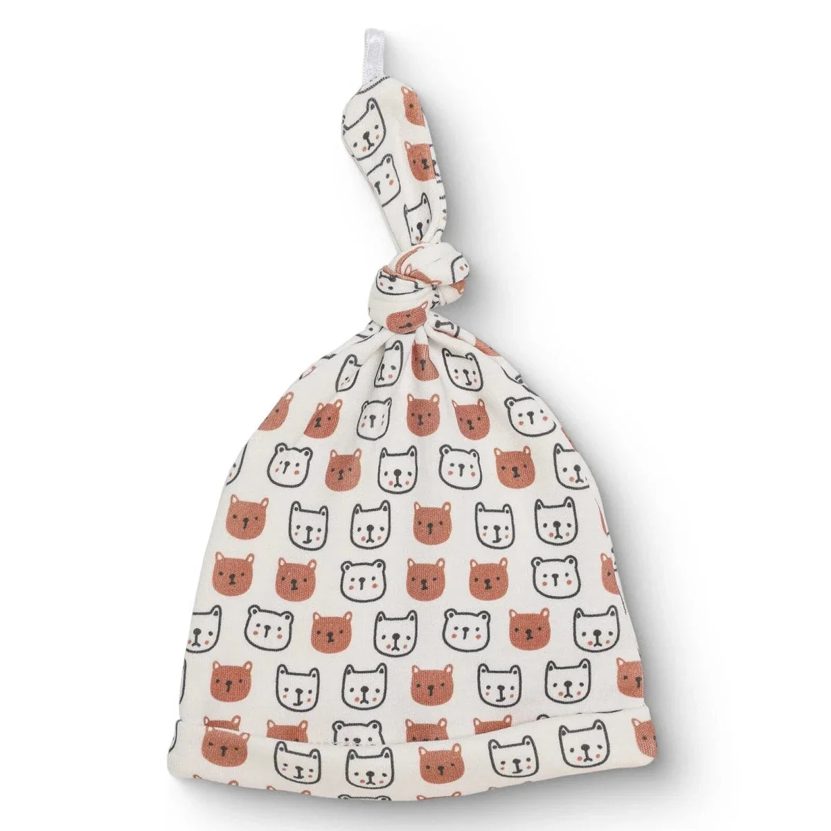 HelloBaby Animal Print Interlock Baby Hat (Newborn)