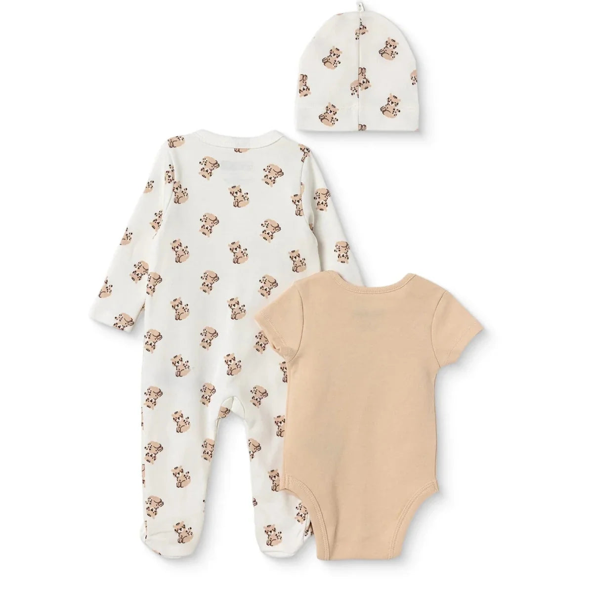 HelloBaby "Roar" Slogan Baby Bodysuit, Hat & Sleepsuit Set (Newborn to 3-6 Months)