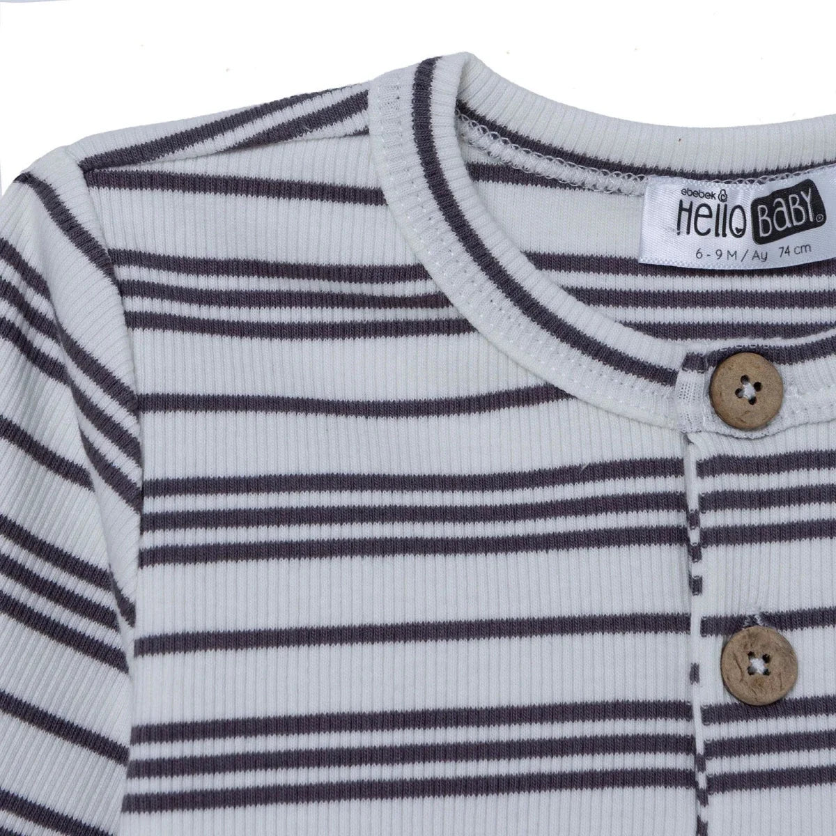 HelloBaby Striped Baby Sweatshirt & Leggings Set (1-3 Months to 12 Months)