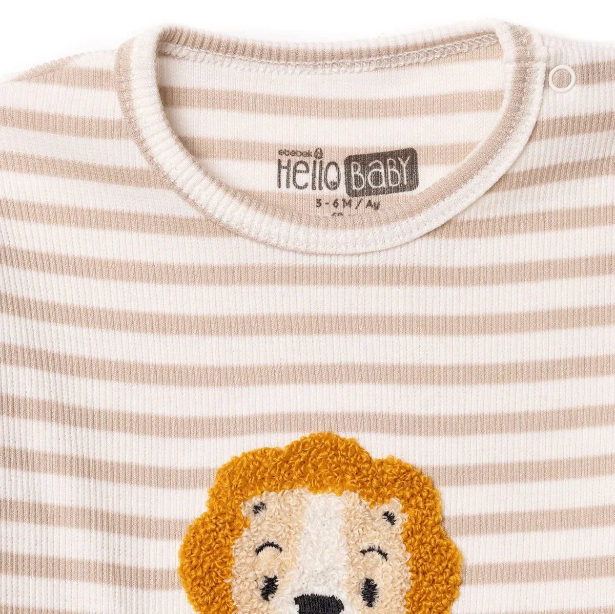 HelloBaby Lion Print Footless Baby Sleepsuit (Newborn to 6-9 Months)