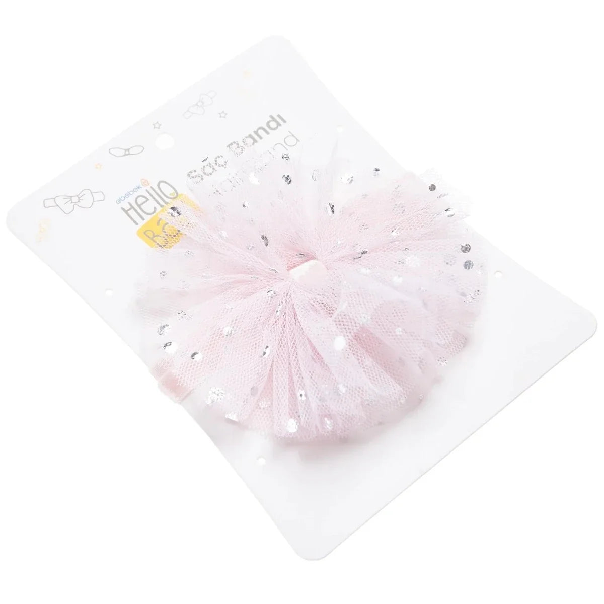 HelloBaby Polka Dot Tulle Baby Headband (One Size)
