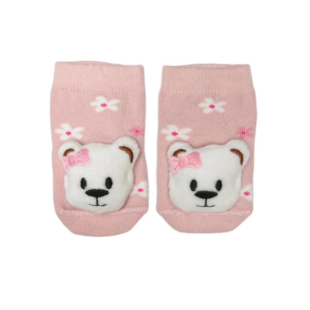 HelloBaby Bear Print Animal Novelty Baby Socks (Newborn to 12 Months)