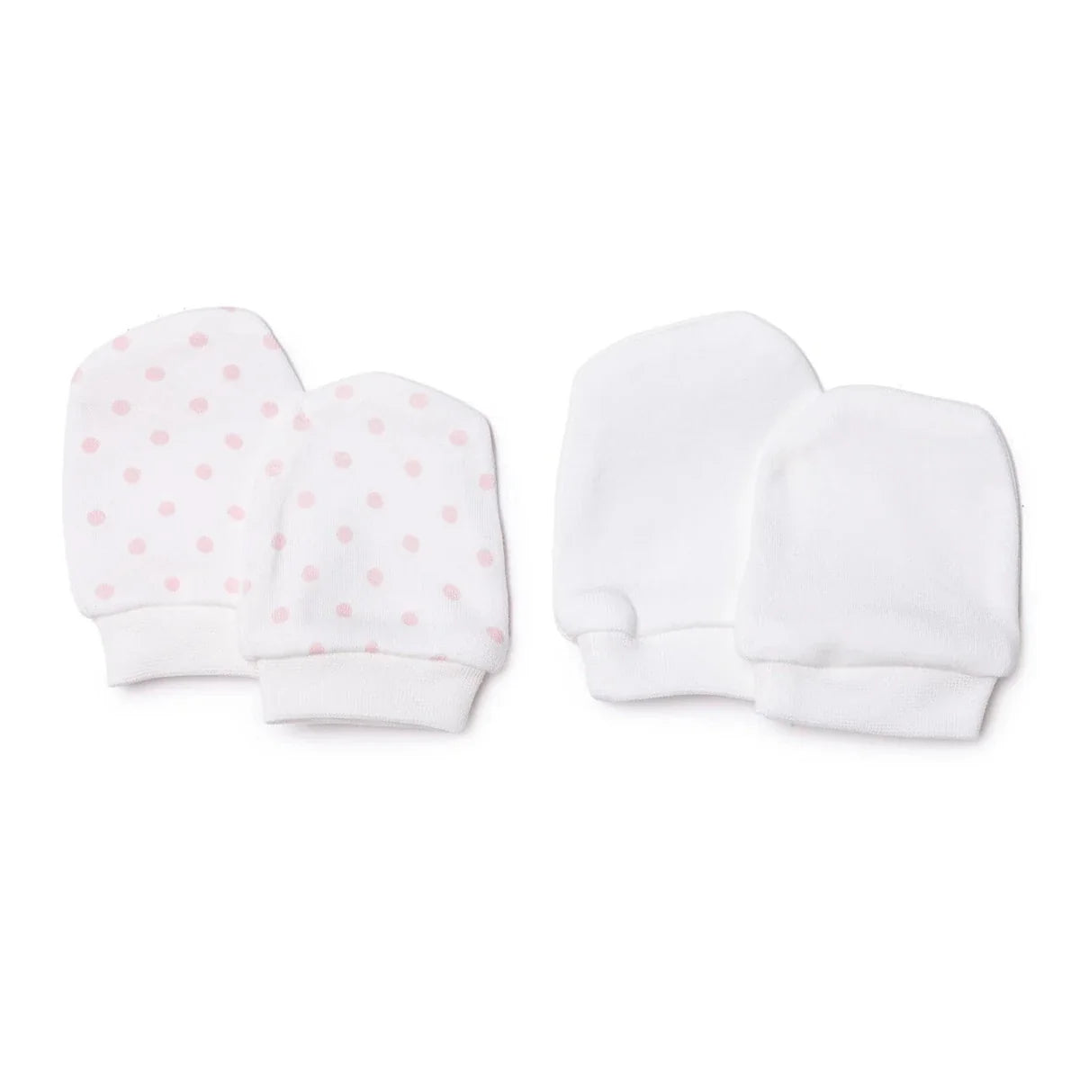 HelloBaby Polka Dot Print Baby Scratch Mitts (Newborn)