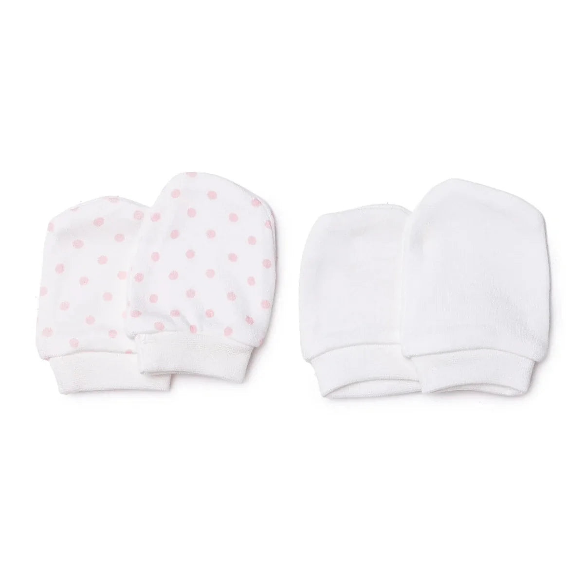 HelloBaby Polka Dot Print Baby Scratch Mitts (Newborn)