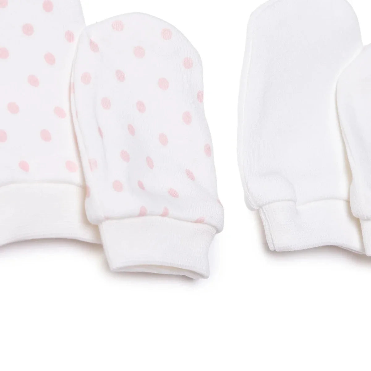 HelloBaby Polka Dot Print Baby Scratch Mitts (Newborn)