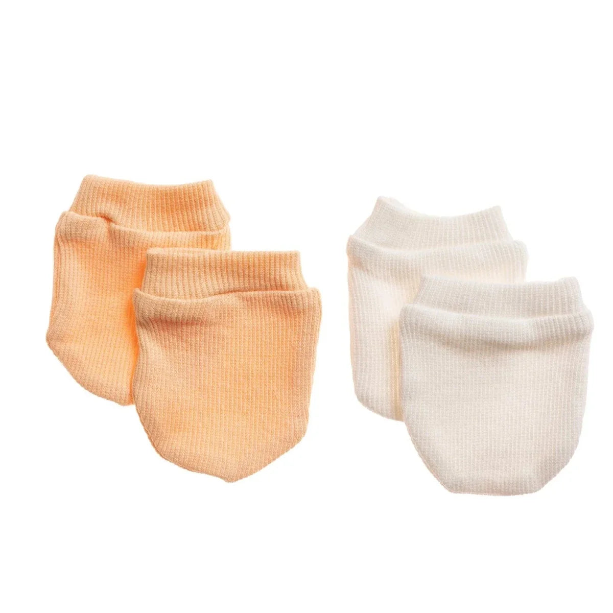HelloBaby Ribbed Baby Scratch Mitts (Newborn)
